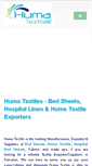 Mobile Screenshot of humatextiles.com