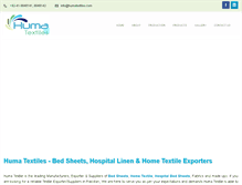 Tablet Screenshot of humatextiles.com